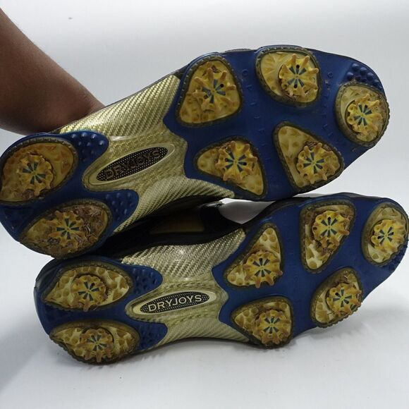 Footjoy Dryjoys 53516 Cleats Shoes Men's Size US 11M White/Black Spikes Lace Up - Picture 6 of 9